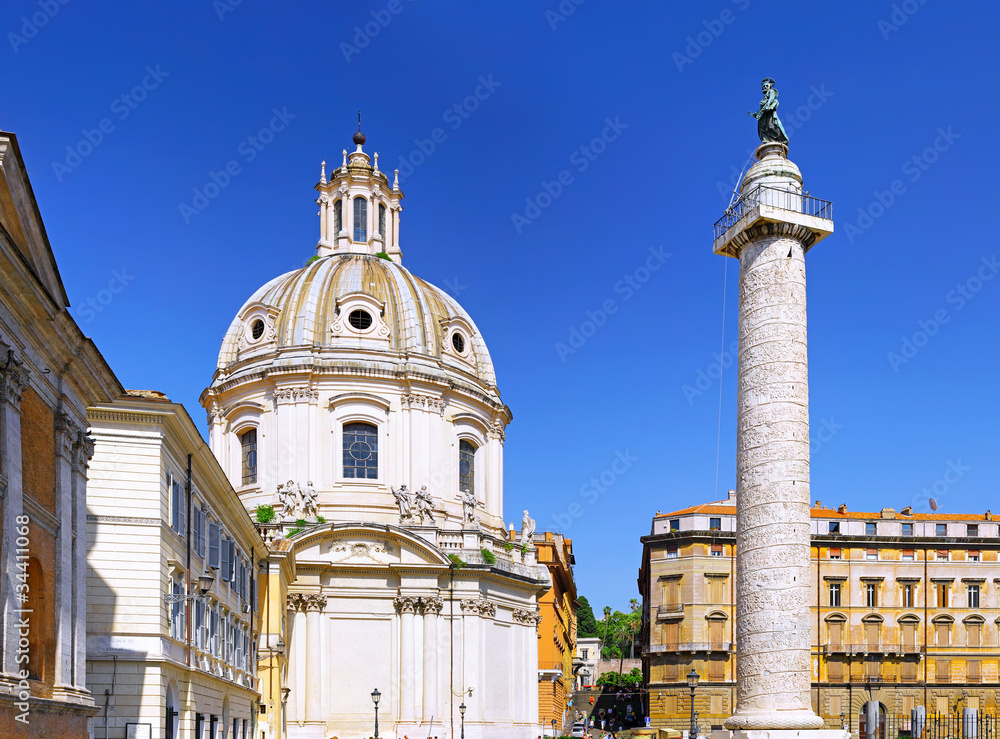 Obraz premium Santissimo Nome di Maria Rome church. Italy.