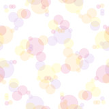 Seamless Pattern Pastel Bubbles