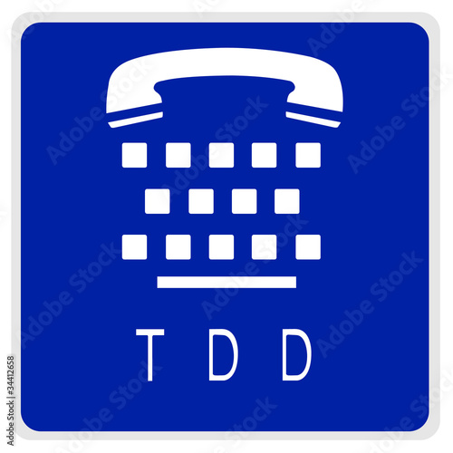 road sign - TDD phone