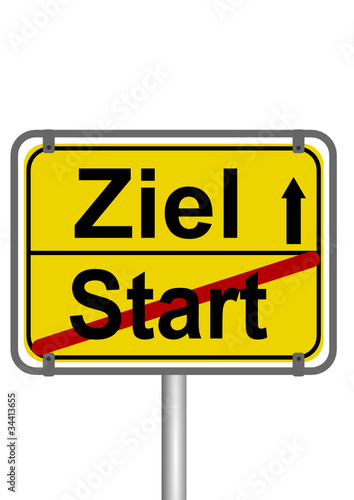 Schild Ziel