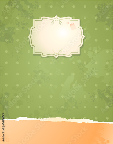 Vintage background with label
