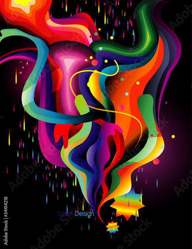 fantasia de colores en vector