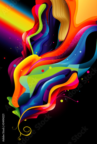 fantasia de colores en vector