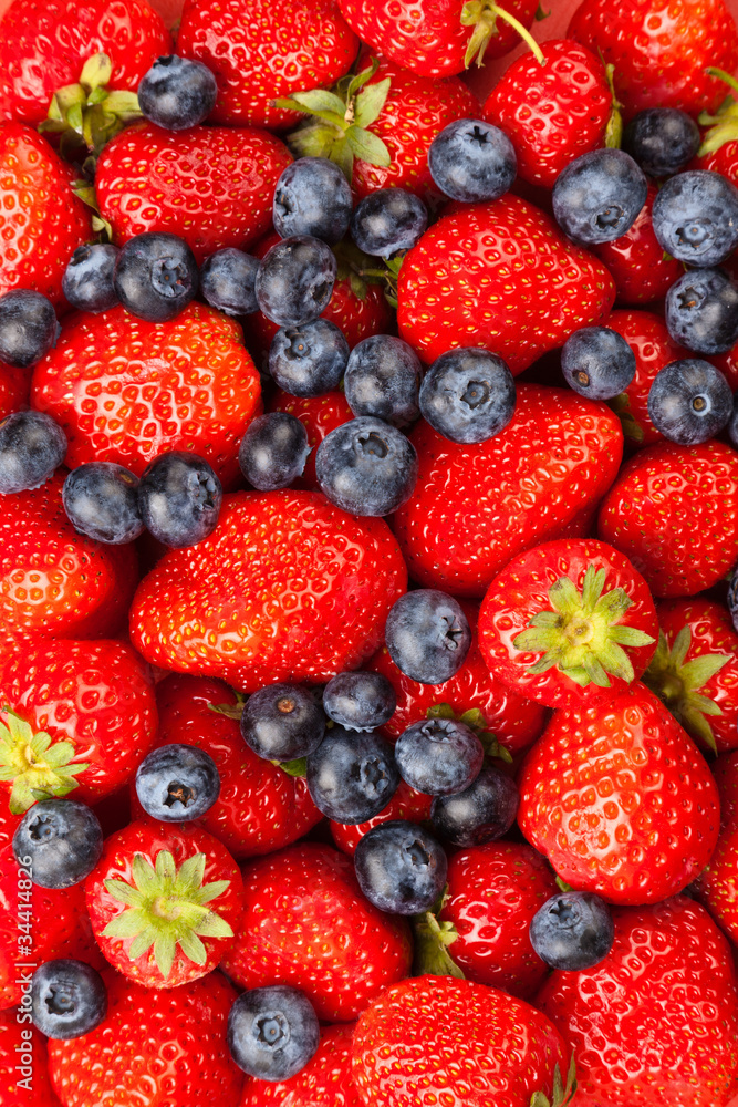 Strawberries and Blueberries Strawberries and Blueberries