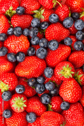 Strawberries and Blueberries