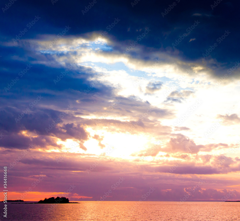 Obraz premium Horizon View Dusk