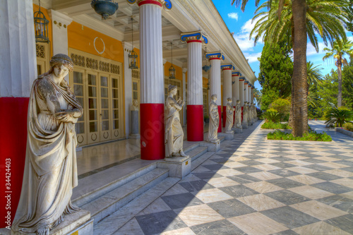 Achillion palace, Corfu island , Greece photo