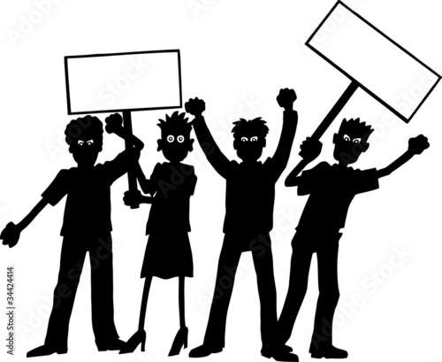 Group of protesters