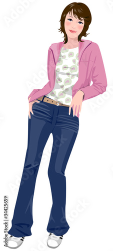 Portrait of woman standing
