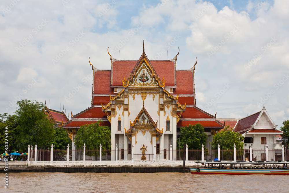 Thai temple at riverside