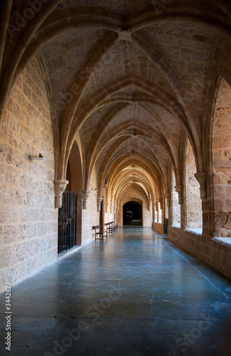 Inner cloister at the  Monasterio de Piedra 