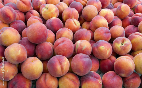 Peaches on display