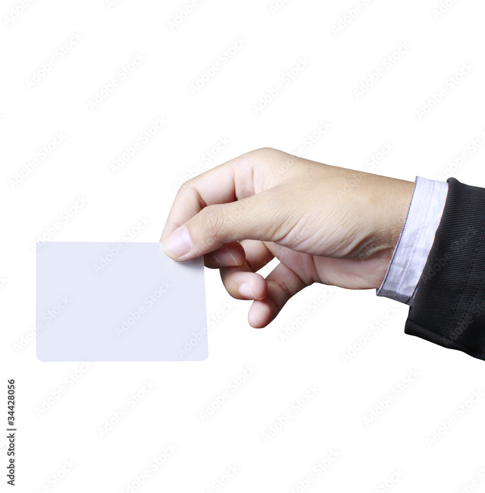 Card in hand Card in hand