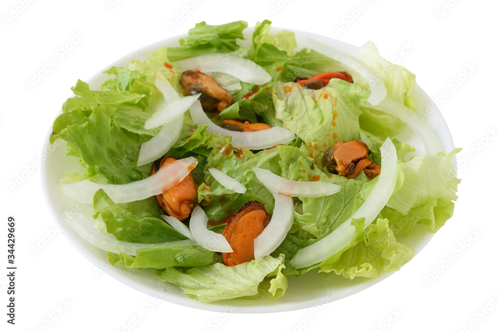 salad with mussels salad with mussels