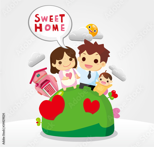 sweet home, family card