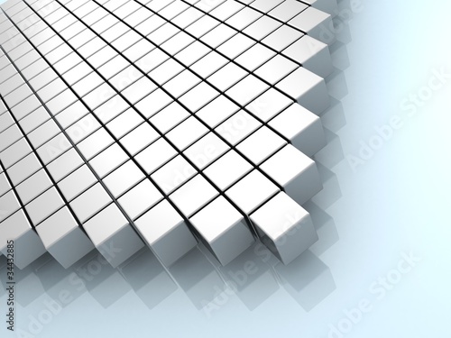 abstract grey cubes background