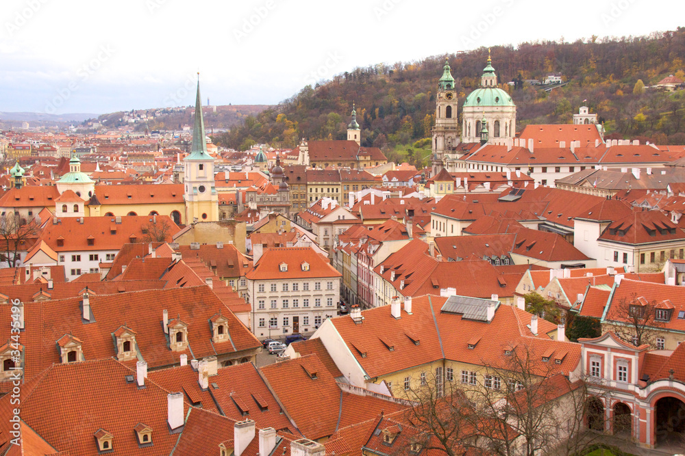 Old Prague city view