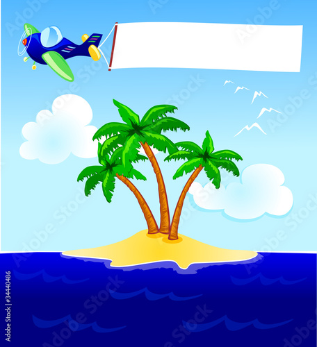 Plane and banner
