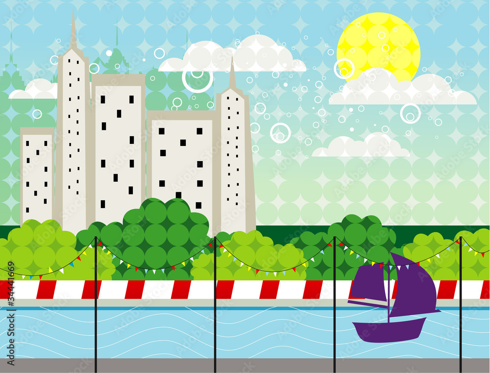 town art vector town art vector