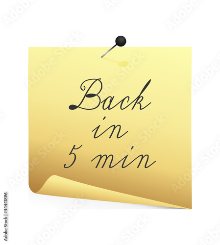 Note paper with place for your text