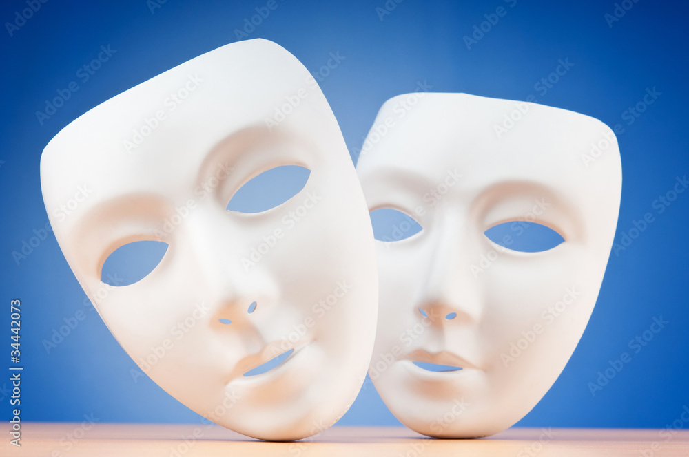 Masks with theatre concept