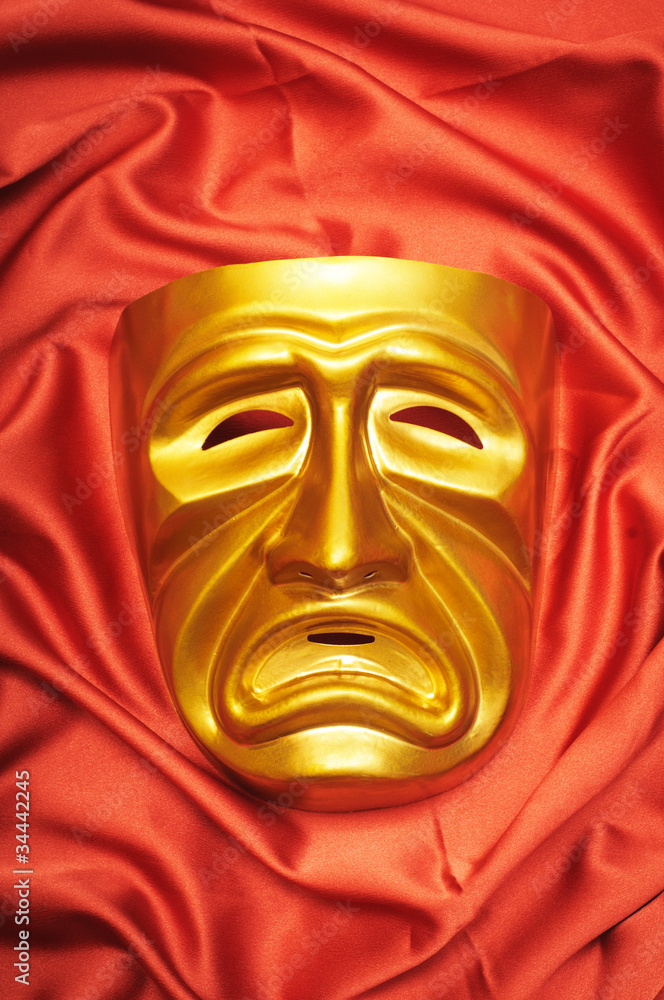 Masks with the theatre concept Masks with the theatre concept