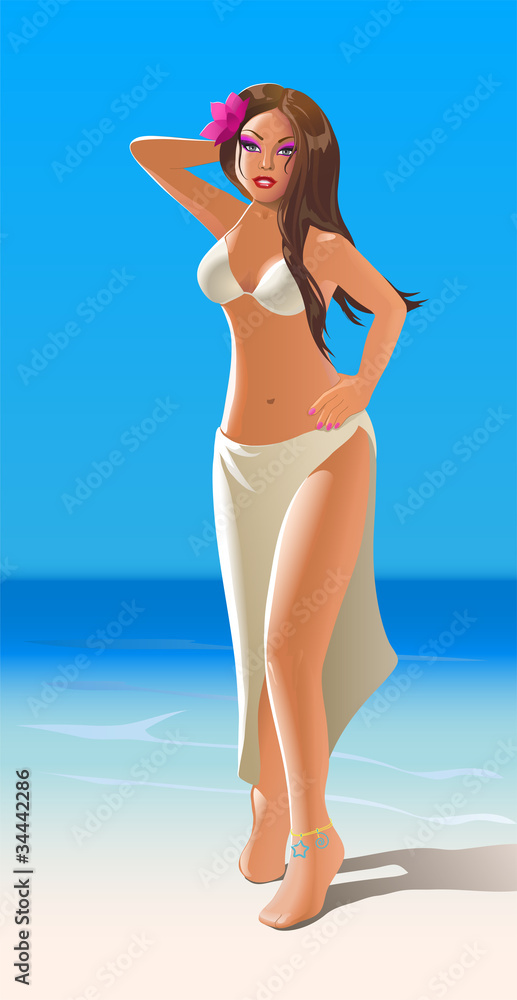 Sexy girl on the beach Sexy girl on the beach