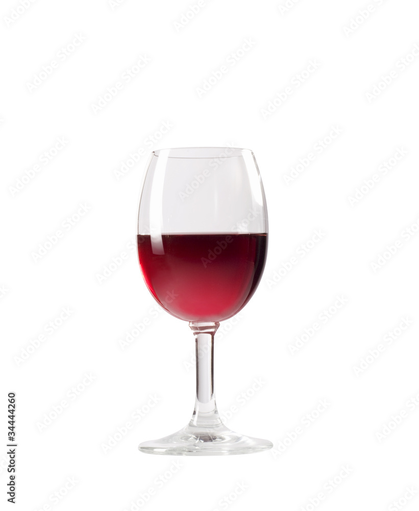 Red wine glass isolated on white background Red wine glass isolated on white background