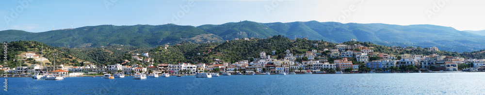 Panorama view on Galatas, Greece