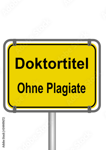 Schild Doktortitel