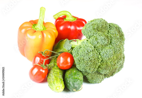 pepper, broccoli, tomato, cherry, cucumber