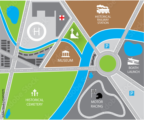 vector city map