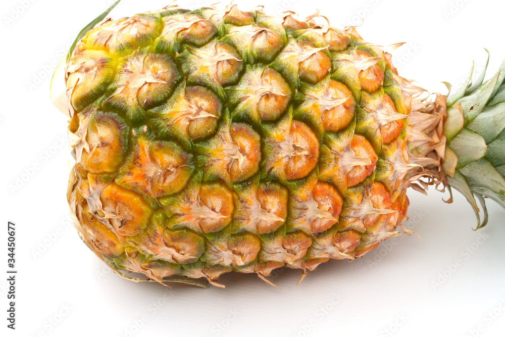 fresh tasty pineapple isolated