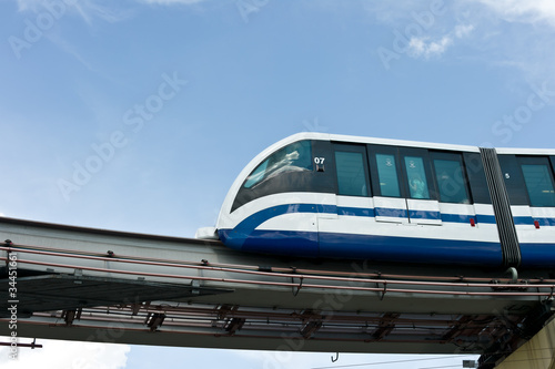 Monorail train in Moscow, Russia, East Europe