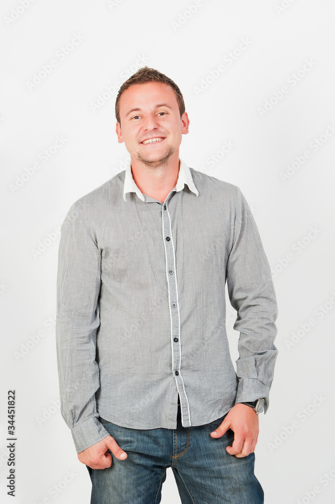 Portrait of happy smiling man, Portrait of happy smiling man,