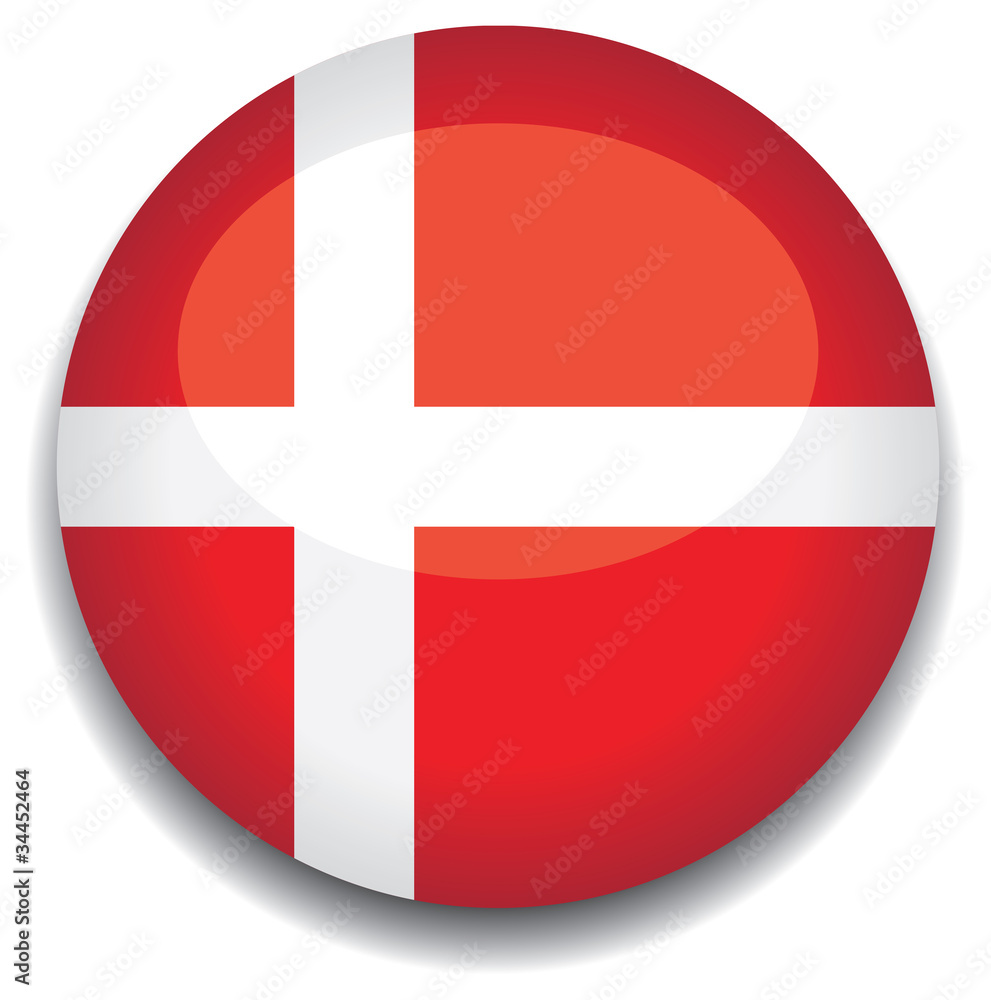 Obraz premium denmark flag in a button