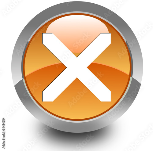 Cancel glossy icon