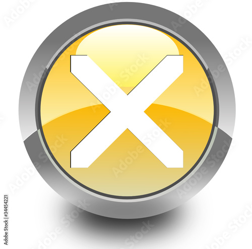 Cancel glossy icon