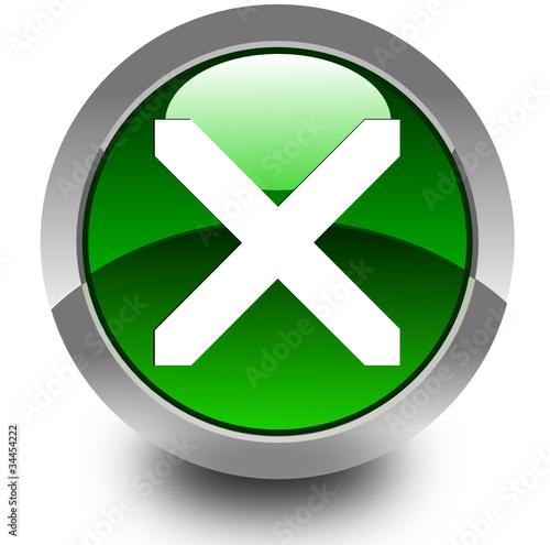 Cancel glossy icon
