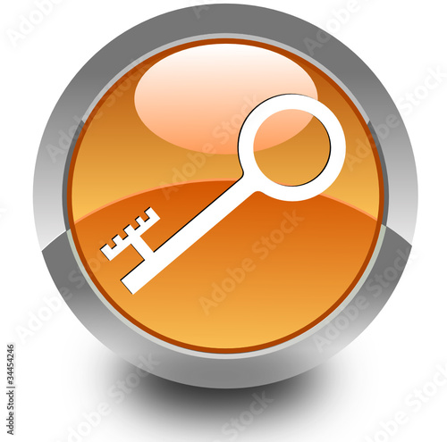 Key glossy icon