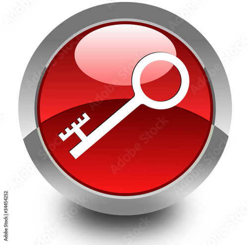Key glossy icon