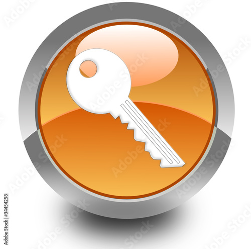 Key glossy icon