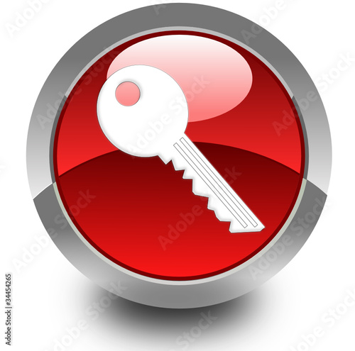 Key glossy icon