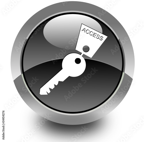 Key glossy icon
