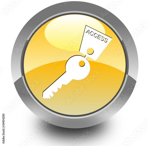 Key glossy icon