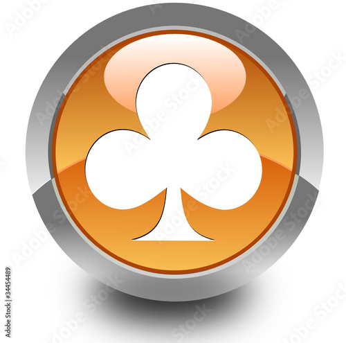 Glossy playng card symbol