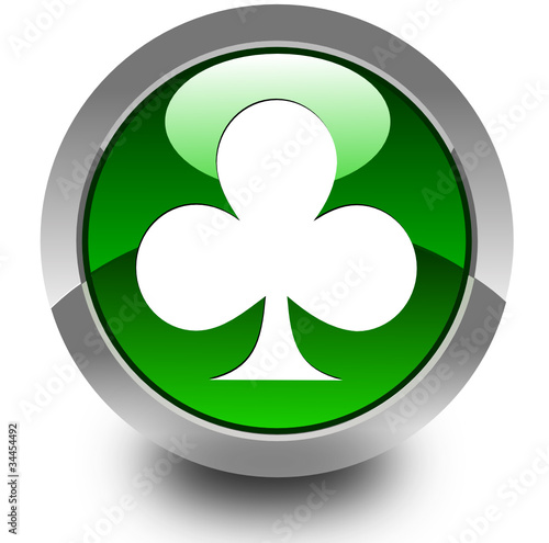 Glossy playng card symbol