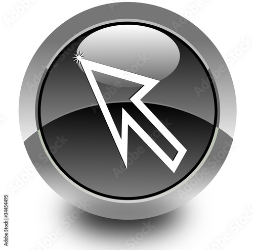 Cursor glossy icon