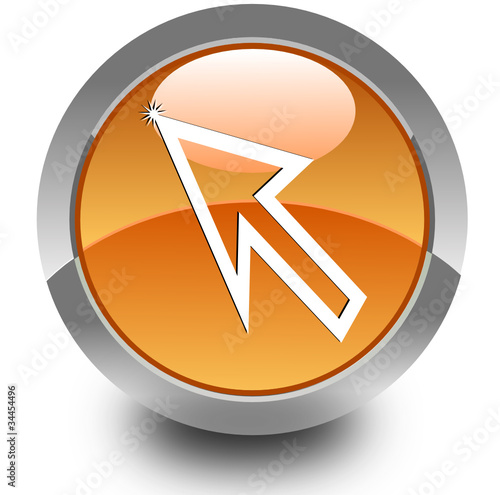 Cursor glossy icon