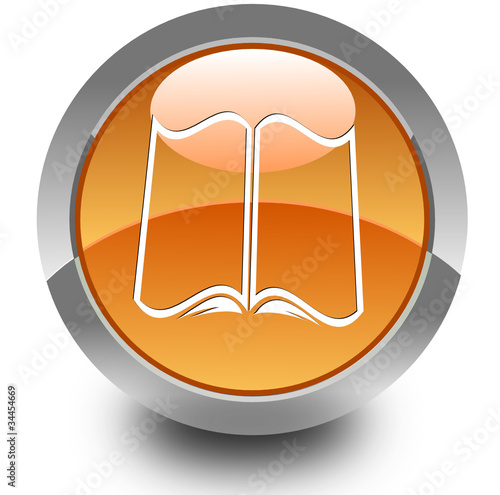 Book glossy icon